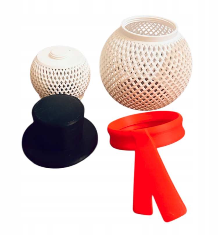Bałwanek - Druk 3D - dekoracja świąteczna - Image 2
